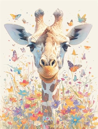Peinture diamant adulte girafe 5D DIY loisir creatif et broderie point de croix