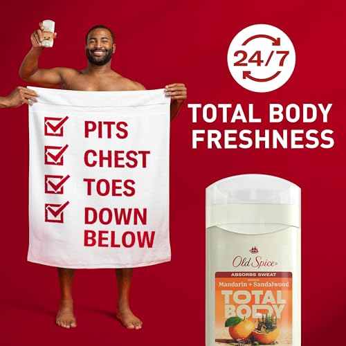 Old Spice Whole Body Deodorant Stick for Men, Aluminum Free, Mandarin + Sandalwood Scent, 24/7 Odor Protection, 24/7 Freshness, Dermatologist Tested, Gentle on Skin, Safe to Use All Over, 3.0 oz - image 2