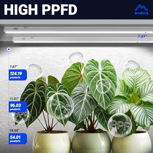 Image of Barrina T5 Grow Lights for Indoor Plants, 3FT 128W (8 X 16W) Full Spectrum Grow Light with Separate Switch, Linkable Grow Lamp, Indoor Plant Lights for Growth, Plug and Play, 5000K, 8 Packs