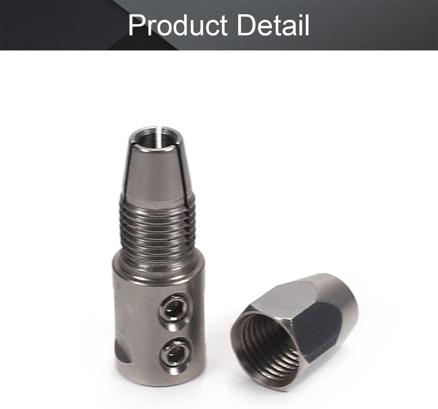 Fielect Flex Collet Coupler for 5mm Motor Shaft and 4mm Flex Shaft Flexible Coupling RC Boat Reverse