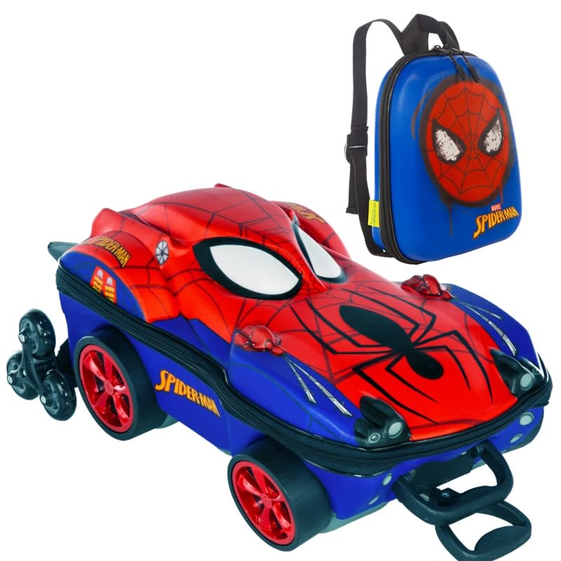 KIT MOCHILA DE RODAS + MOCHILA DE COSTAS SPIDER MAN