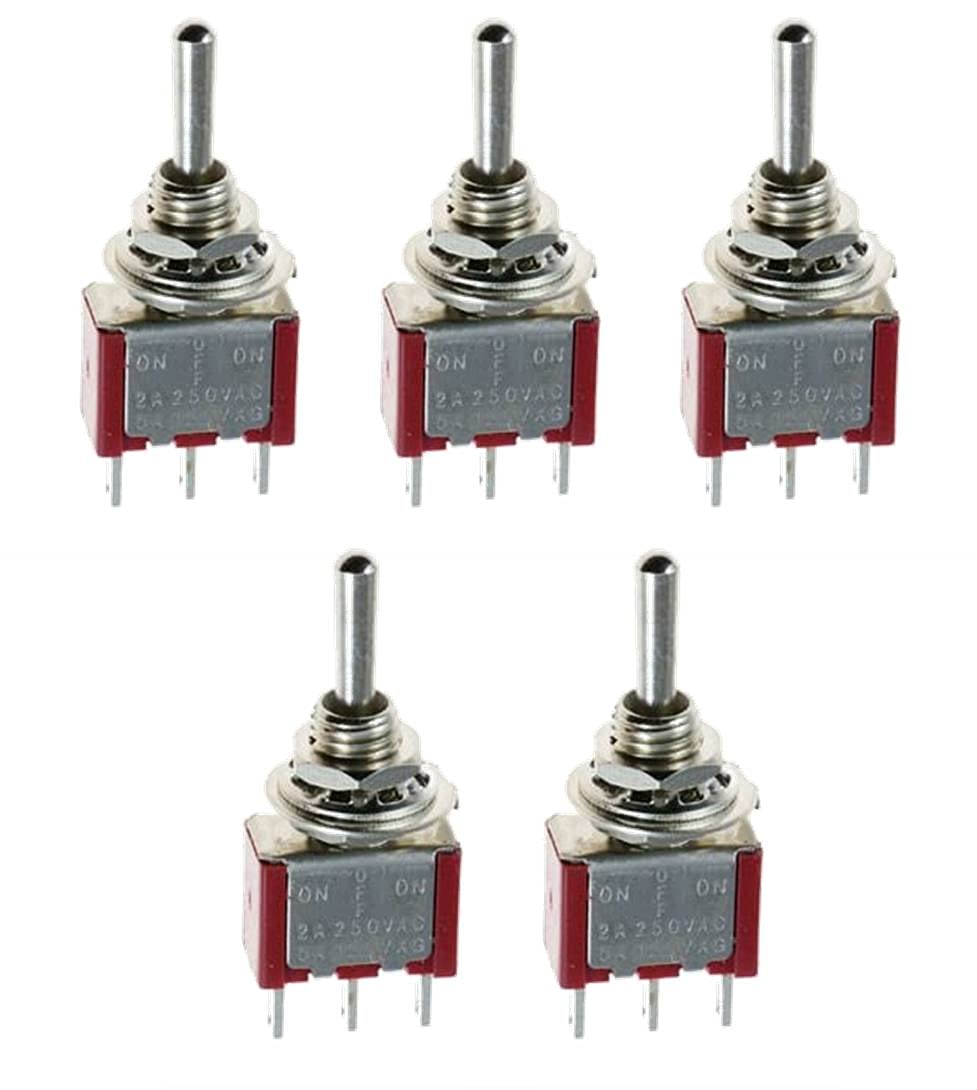 INSIGNIA LABS - 5PCS DPDT on-Off 6 Pin 2 Way Toggle Switch 3A/5A AC 250V/125V (B09C225K51) Amazon Price History, Amazon Price Tracker
