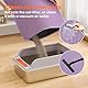 Petinstinct Katzenklo Matte, 60x45cm Doppelschichtiger Katzenklo Unterleger, wasserdichte Langlebige Entwurf Bienenwabe Katzenstreu Matte, Katzentoilette Vorleger, Lila, Violet