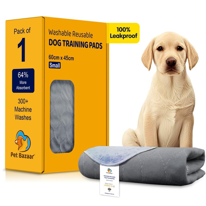 Washable Puppy Pads, Reusable Dog Pee Pads, Waterproof Non Slip Training Mats for Small Dogs Crates, Travel, House Training