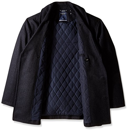 Image of Nautica Men's Wool Blend Peacoat - Double-Breasted Winter Coat, Regular, Big & Tall Sizes