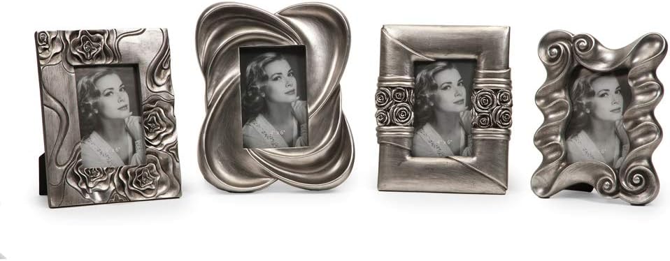 IMAX 78009-4 Handsel Silver Frames, Set of 4