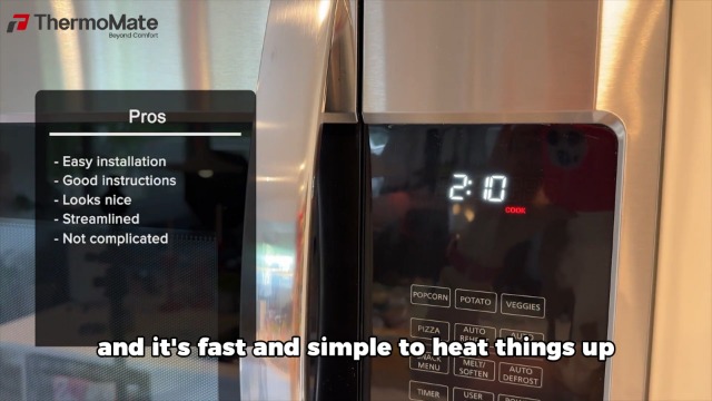 Image of 30 inch Over the Range Microwave Oven, ThermoMate 1.9 Cu. Ft. Capacity Microwave Over the Stove with One Touch, 1000 Cooking Watts, 400 CFM, 11 Power Levels, Sensor Cooking, LED Lighting, Stainless Steel