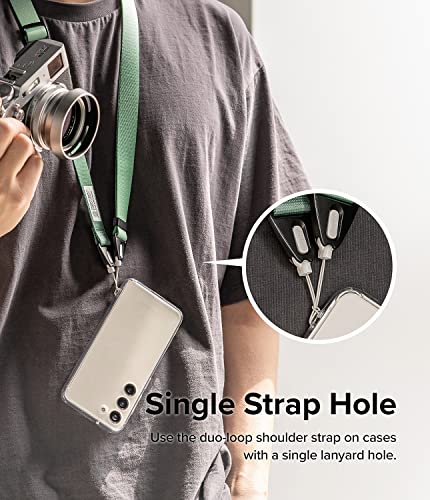 Image of Ringke Shoulder Strap [Dual-Ended Design] Adjustable Crossbody Strap, Anti-Theft Neck Lanyard for iPhone /Galaxy /Pixel Phone Cases, Cameras, etc