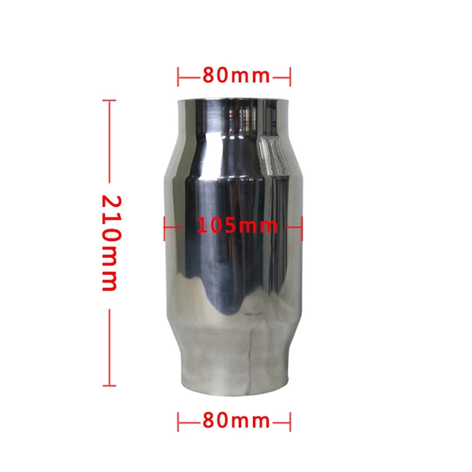 Catalizzatore Convertitore catalitico per auto da 3" pollici, 300 celle CPSI CPI, nucleo metallico con catalizzatore metallico, tubo di scarico da 300 celle Catalizzatore Catalitico