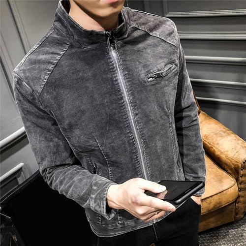 Chaqueta de mezclilla slim fit para hombre Maiyifu-GJ miniatura 2