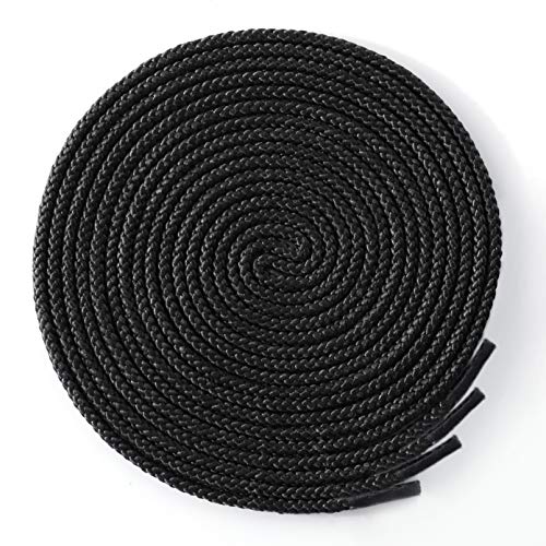 Image of Round Boot Laces [3 Pairs] Heavy Duty and Durable Shoelaces for Boots,Diameter: 3 /16 inch Work Boots & Hiking Shoes