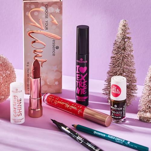 essence I LOVE EXTREME volume mascara, Nr. 01, Schwarz, volumengebend, schwunggebend, verlängernd, vegan, ohne Mikroplastikpartikel, Nanopartikel frei, ohne Parfüm, 1er Pack (12ml)