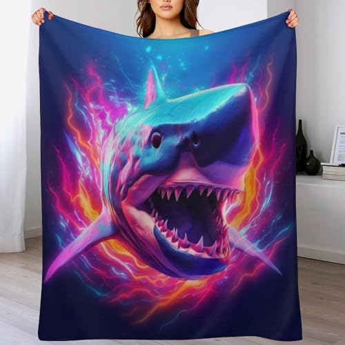 Plaid couverture requin moelleuse pour vos soirées cinéma sur le canapé