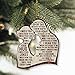 HYTURTLE My Love in Heaven Ornaments, I Miss You Missing Always Wood Ornament, Remembrance Ornament Loss of Husband, Memorial Husband in Heaven Ornament Gift for Widow On Christmas, 3.2' Inch