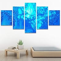 SIGNWIN 5 Panel Canvas Wall ArtAbstract Colorful Decorative ElementsModern Artwork for Home Decorations Ready to Hang - 60