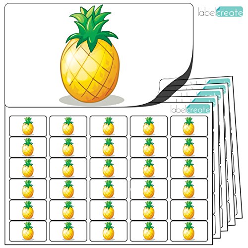 480 adesivi - ananas (38 x 21 mm) Etichette