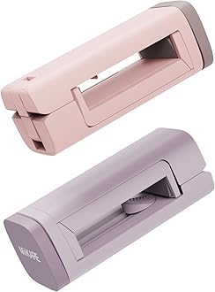 MiiKAREAirplane Travel Essentials Phone Holder, Universal Handsfree Phone Mount for Flying with 360 Degree Rotation, Accessory for Airplane, Travel Must Haves Phone Stand for Desk-Purple&Pink