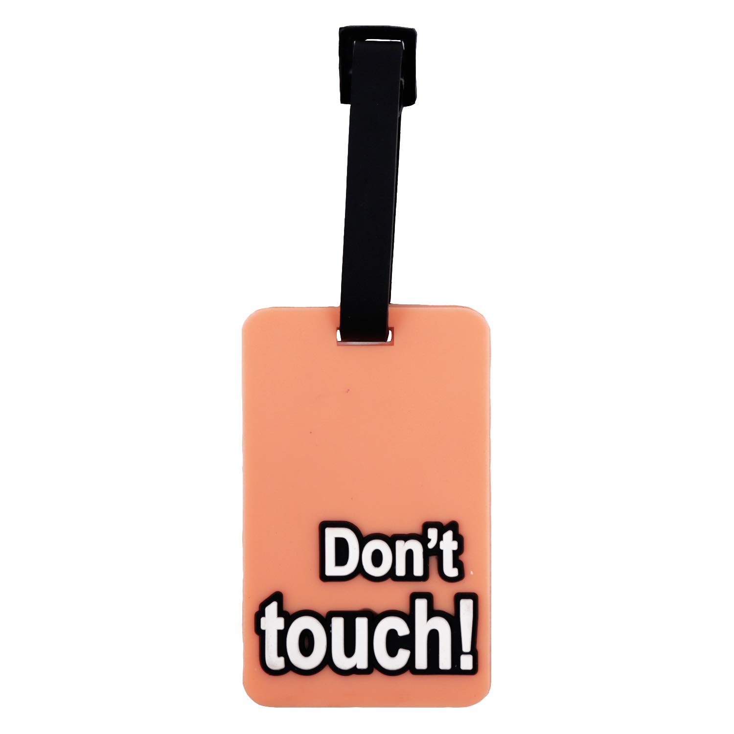 Lakeer Luggage Identification Tags for Bags/Backpacks and Suitcase with Funny Quote Messages (Peach & Black)-image-14
