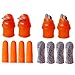 Produktbild Yinuoday 12 Stück Garten Daumenmesser Gemüseschneider mit Anti-Schnitt Fingerabdeckung Kit für Gartenpflanze Pflücker Gartengeschenke