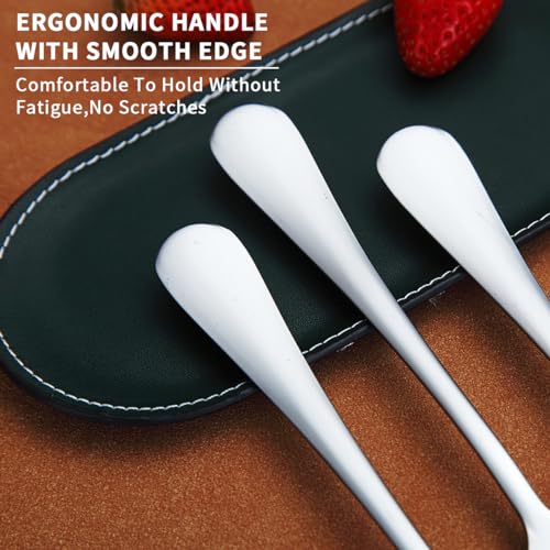 Berglander Set di forchette da tavola da 12pcs da 18cm, set di forchette da cena in acciaio inossidabile per casa, ristorante, pranzo quotidiano, facile da pulire e lavabile in lavastoviglie - immagine 6