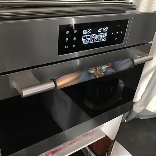 Vista 157 de 6 fundas lavables para manijas de puerta de refrigerador, protector antideslizante para nevera, horno, lavavajillas, mantener alejadas de huellas