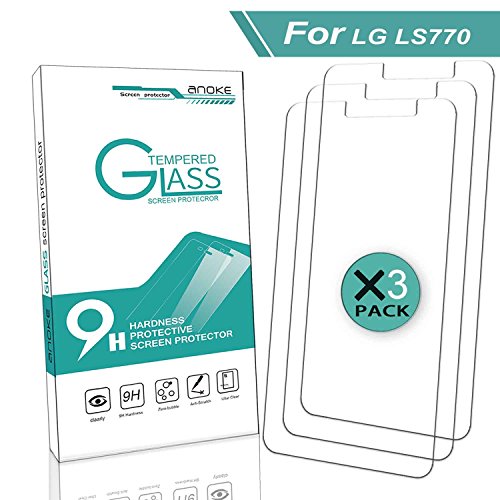 LG G Stylo / G4 Stylus Glass Screen Protector, [3 Pack] AnoKe(0.3mm 9H 2.5D) Tempered Glass Screen Protector Film Shield Guard for LG G Stylo / G4 Stylus LS770 Lifetime Replacement Warranty