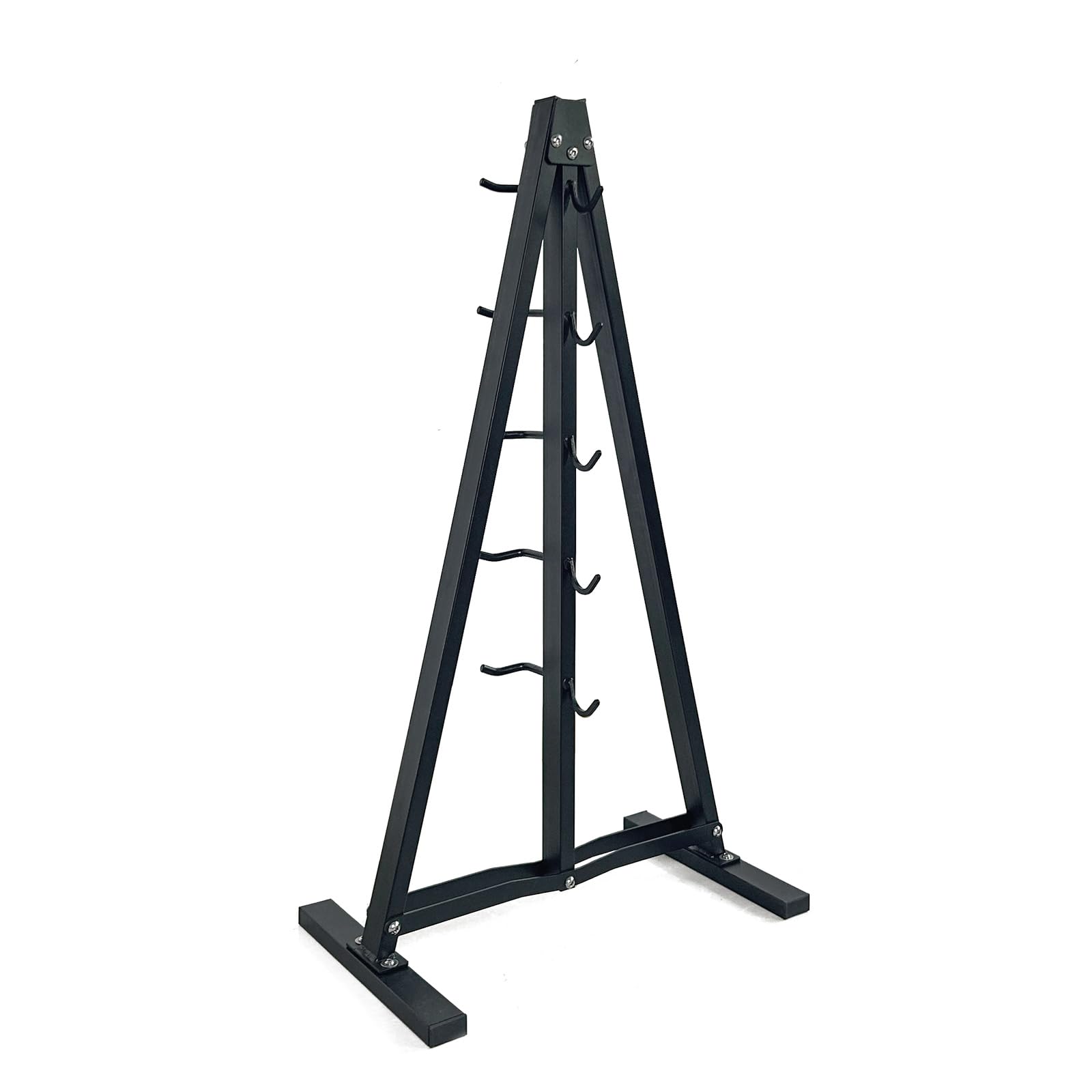 KORIKAHM Lat Pulldown Attachments Storage Rack, Wall Mounted Lat Pull Down Bar Organizer with Heavy Duty Hooks, Steel Gym Accessory Rack for Cable Attachment (Gym rack 3)