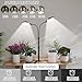 Grow Lights for Indoor Plant, 6000K Full Spectrum Plant Lights for Indoor Growing, 3.5'' LED Dual Ring Grow Light, Height Extendable 9-16'', Auto On Off Timing 4/8/12/18Hrs (Black)