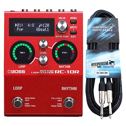 Boss RC-10R Rhythm Loop Station Performance Looper + keepdrum Jack Cable 3m