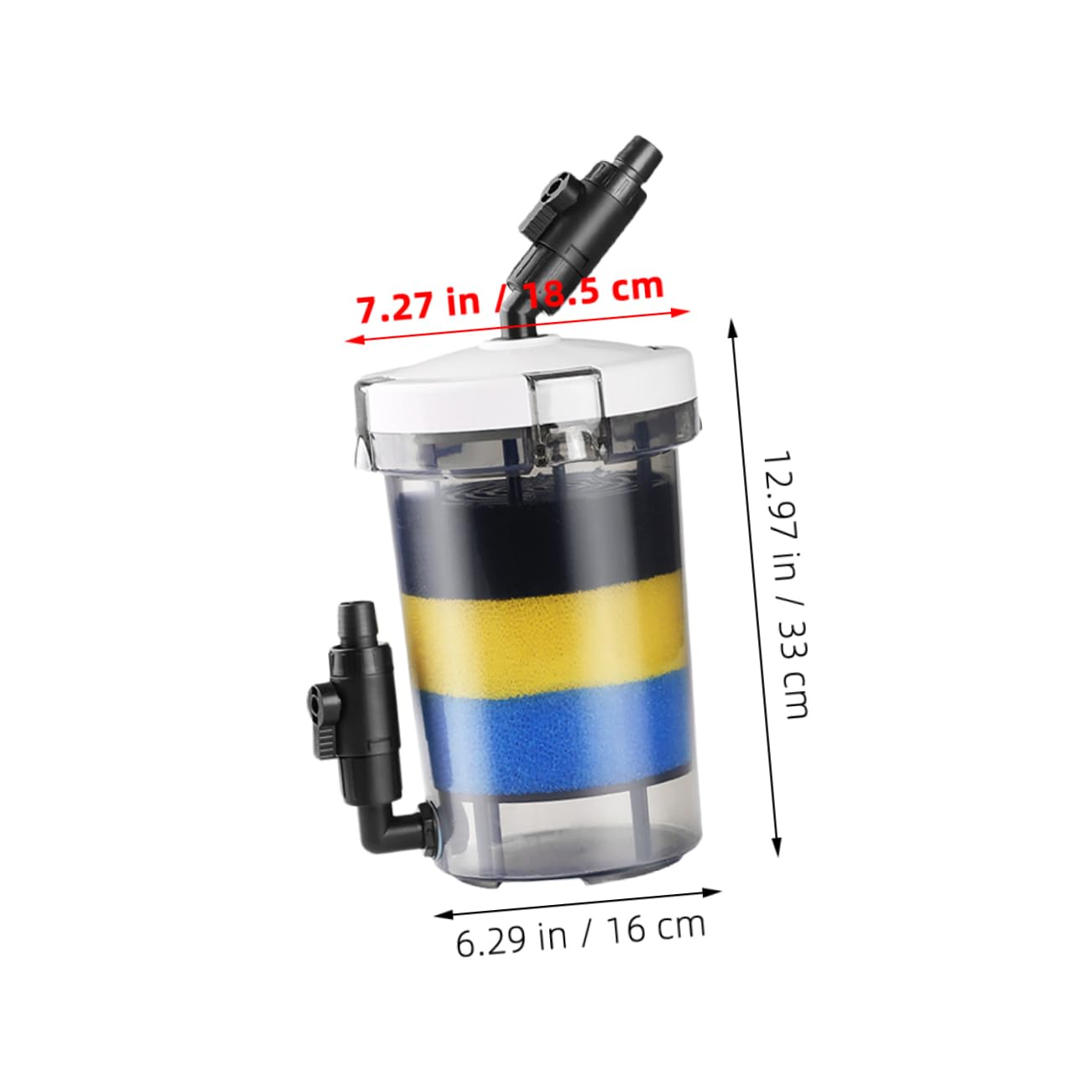 Kisangel Fish Tank Filter Box Transparente Geräuschlose Außenfilteranlage Für Aquarien Einfach Zu Reinigen Hohe Effizienz Für Aquarien Mit Fisch Und Pflanzen