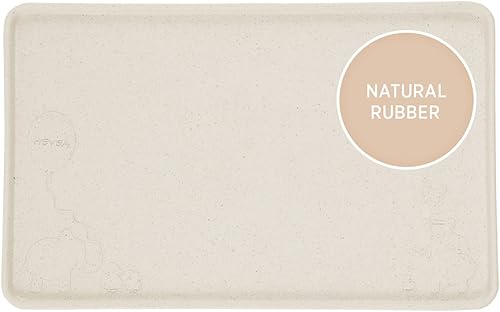 Miniatura 7 de HEVEA Mantel individual de goma natural para niños, alternativa a la silicona y el plástico con material reciclado, seguro para niños con divertidos