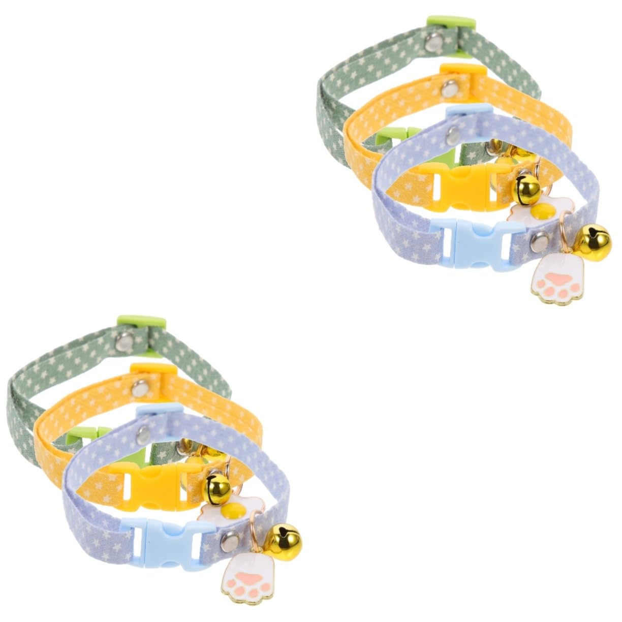 SUPVOX 6 Piezas Collar de Gato Collar de Perro Separable Collar de Perro Gato Cat Collar decoración Collar Perro pequeño Collar Decorativo para Mascotas Collar de Entrenamiento para Gatos