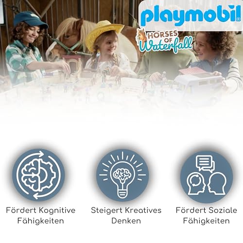 PLAYMOBIL 71496 Ponykutsche 71638 Geheimes Clubhaus für Pferdefans - perfekt für kreative Pferdeliebhaber und fantasievolle Geschichten!