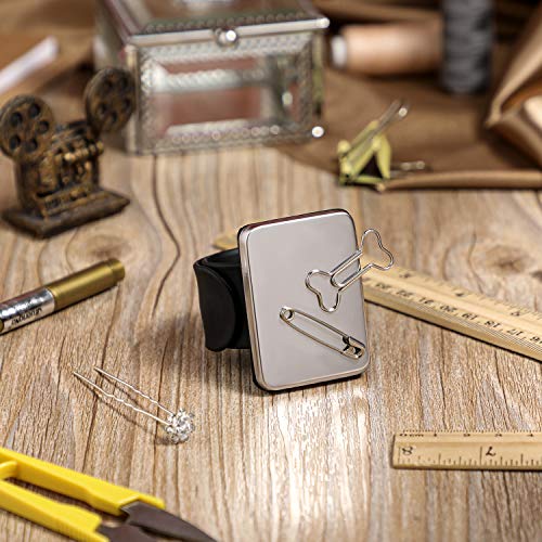 2 Pieces Magnetic Sewing Pincushion, Magnetic Wristband Pin Cushion Holder For Quilting Sewing Pins Hair Clips With Flannelette Bag, Silicone Wrist Strap Bracelet #TOP4
