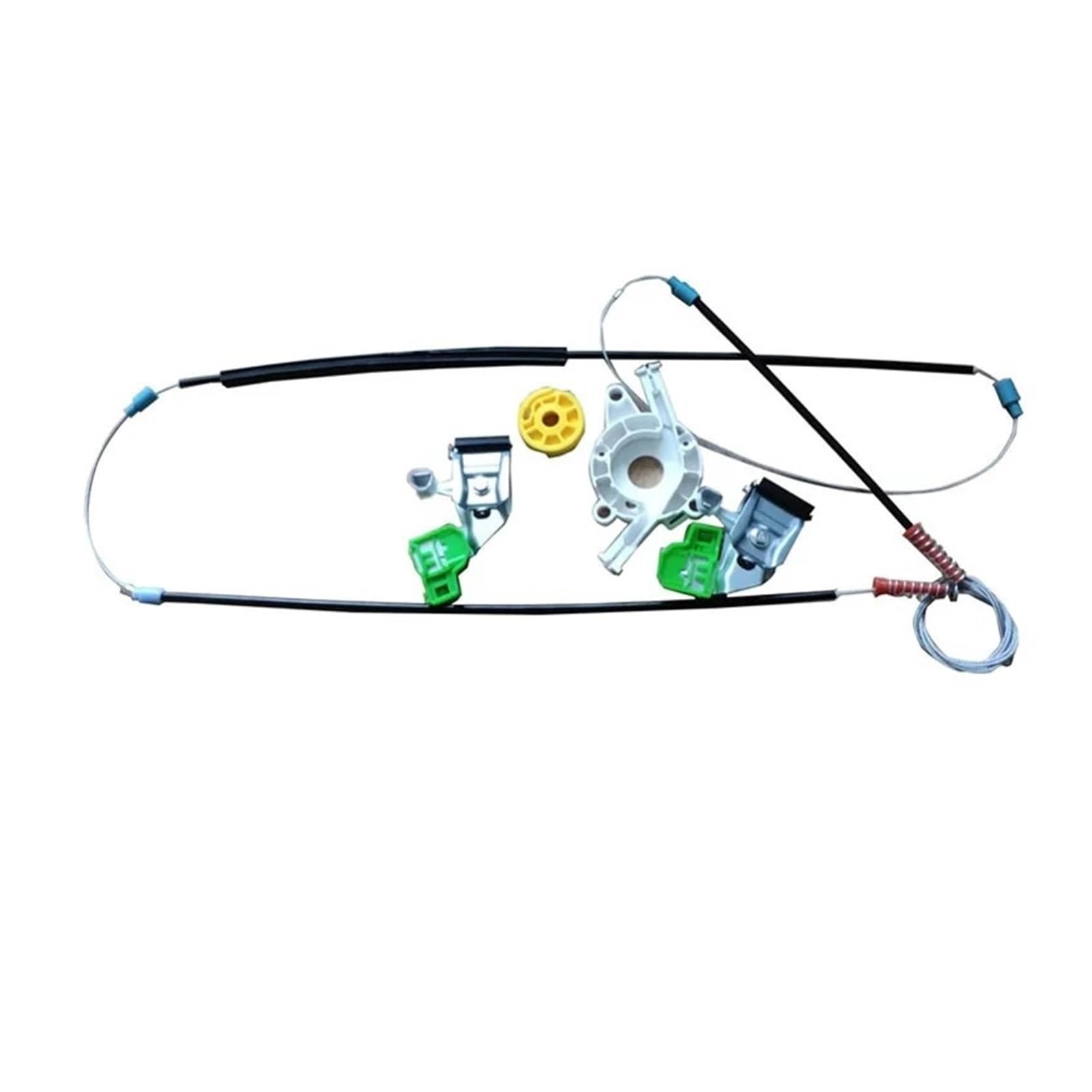 Samwdk Grey Glass Lifter Window Regulator Repair Kit Front Left Or Right Door For A4 B5 1994 1995 1996 1997 1998 1999 2000-2001 Oe#8D0837461 8D0837462 Car Window Regulator(Grey)