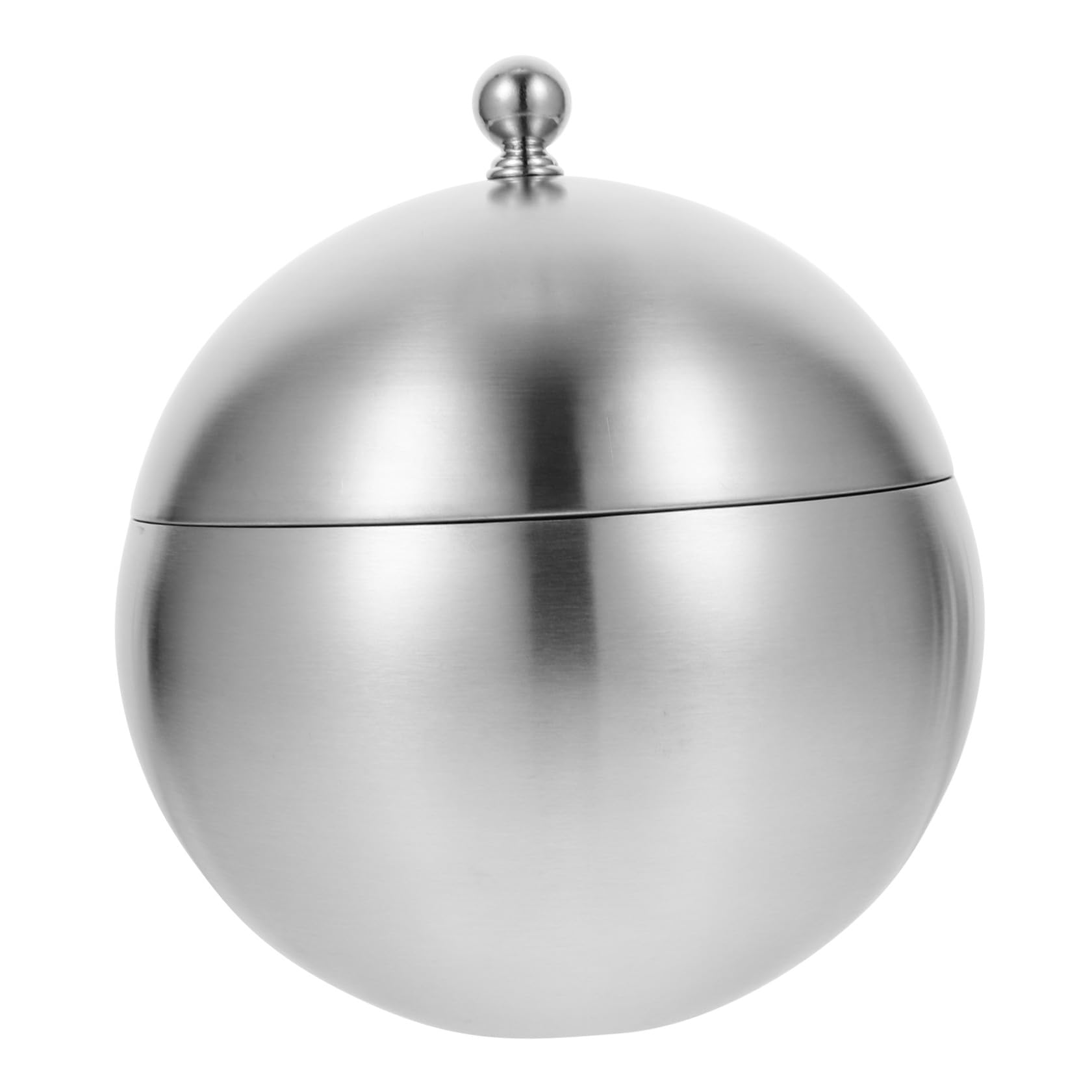 Edelstahl Eiswürfelbehälter Kugelförmig mit Deckel