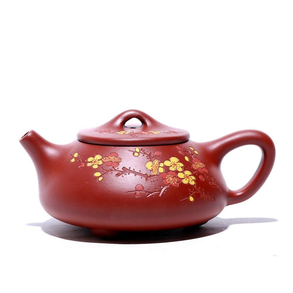 ZHOUYUFAN teapot Tea Da Hong Pao Mei Xiang Jingzhou Painted teapot Famous Handmade Stone Scoop Pot (Color : Big red Pouch)