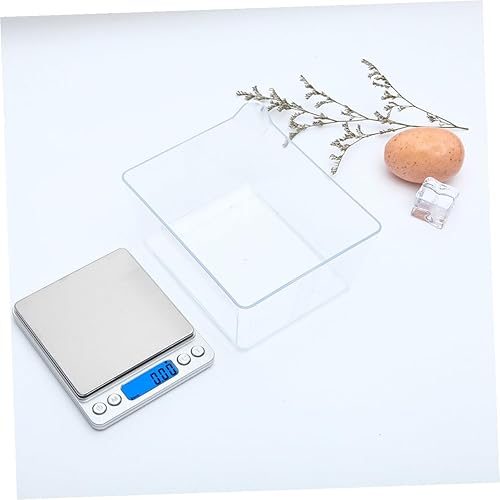 Miniatura 4 de Báscula digital de cocina de acero inoxidable de alta precisión para alimentos con pantalla LCD retroiluminada, función de apagado automático para