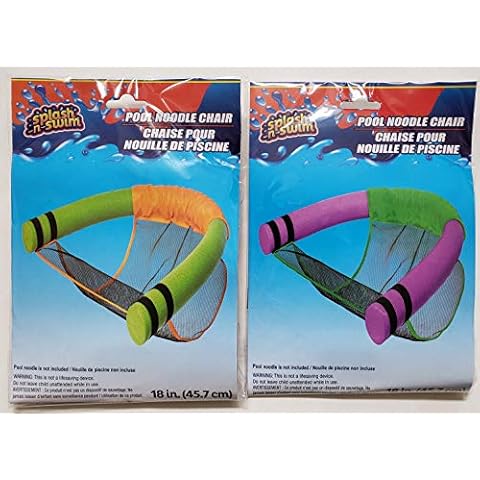 The Spotted Moose 2 Pack Pool Noodle Sling/Lounge Chair - Pool 18" Cover