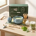 VONATES – Matcha Set, 9er Macha Tea Set - Kirschblüten Matcha Schale, 