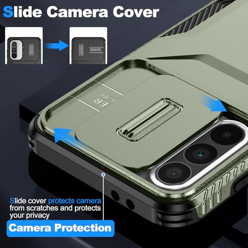 Coque Galaxy A36 5G robuste verte pour stopper les rayures d'objectif - 2