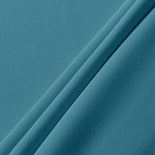 Image of sancua Rectangle Tablecloth - 54 x 108 Inch - Stain and Wrinkle Resistant Washable Polyester Table Cloth, Decorative Fabric Table Cover for Dining Tables, Buffet Parties and Camping, Teal