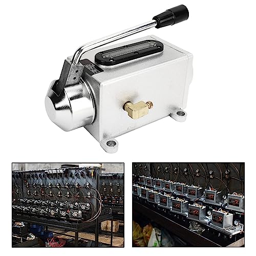 Image of Generic Manual Lubricating Oil Pump, 500CC Hand Lubrication Pump CNC Pump Oiler 4mm Double Oil Outlet for Punching Milling Machine Tool, Hand Oiler Lubricator Lubricating Oil Pump for Mill