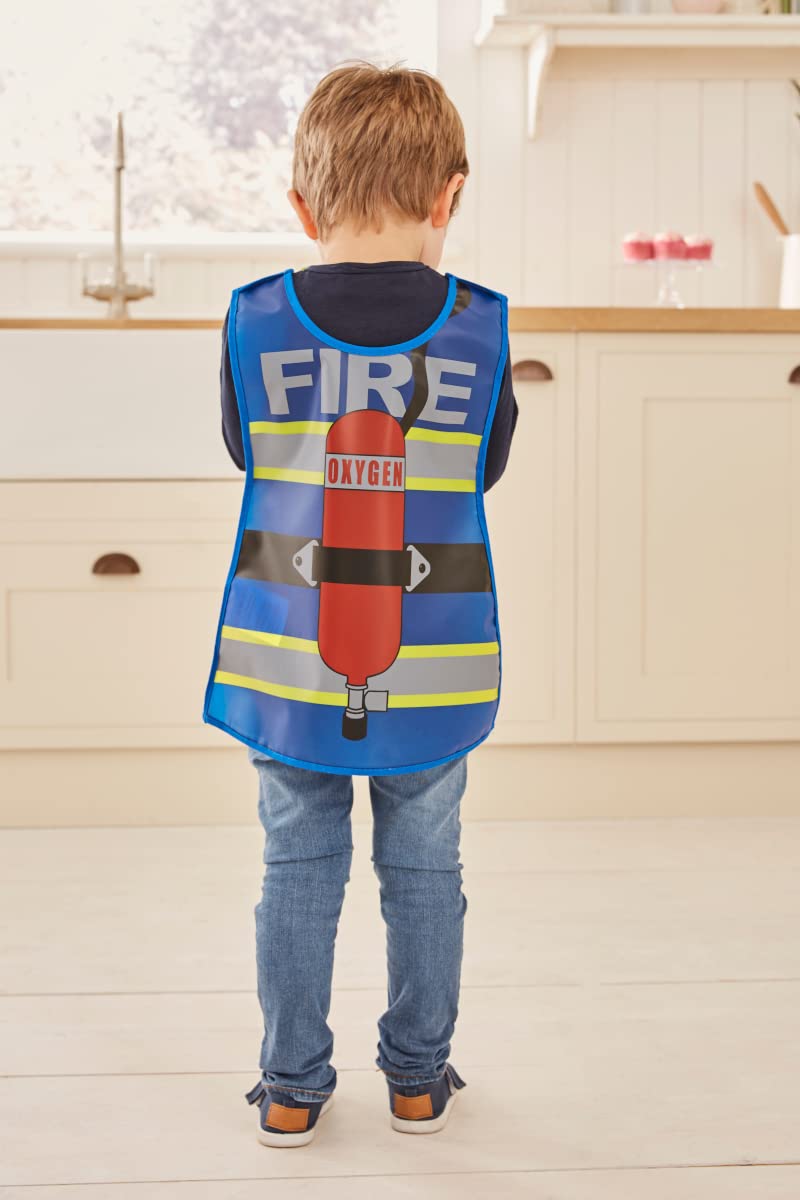 Cooksmart Kids British Designed PEVA Apron, Firefighter, 32cm x 48cm, Fits 2-6 Years - Image 4