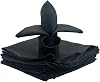 (24 Pack) Cloth Napkins-17 x 17 Inch Dinner Napkins Crafted from high-Grade Polyester,Absorbent Washable Fabric with Hemmed Edges for Hotel Restaurant, Parties & Wedding. (Black)