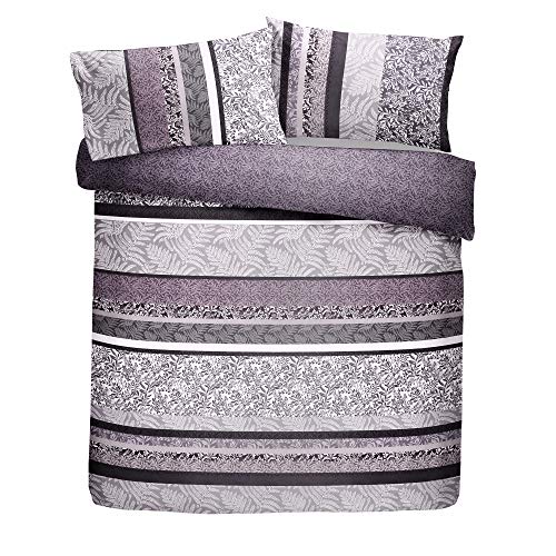 Dreams & Drapes, Hanworth, Easy Care Duvet Cover Set, Super King, Heather, Purple - Image 2