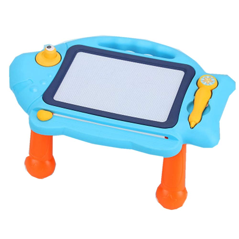 Children scribble boards Magic Slider Sketching Writing Board Drawing Board Erasable Doodle For 2 3 5 6 Year Old Girls Boys Toddler Learning toys for kids (Color : Blue, Size : 36x24x16cm)