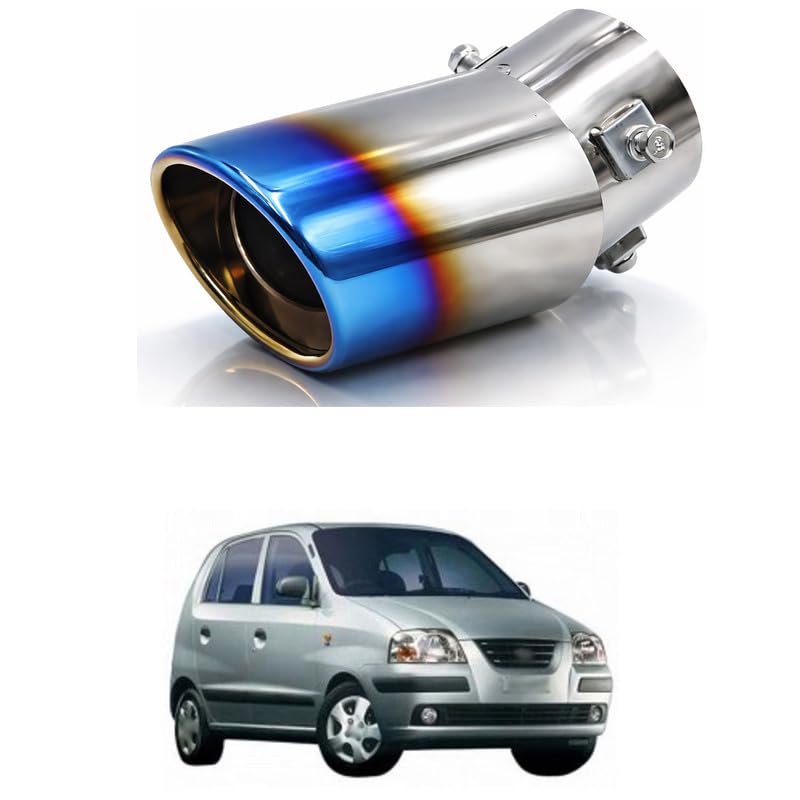 Universal Chrome Exhaust Tip, 1.5"–2.1" Inlet, Stainless Steel, Adjustable Car Muffler Decorative Tip, Fits Pipes Straight Pipe Kit Car Exhaust Tube Comfortable With San-tro Xi-ng-image-37