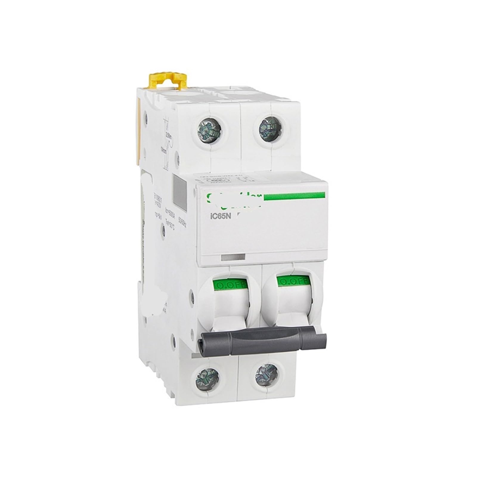 Disjoncteur miniature iC65N 2P B6A Schneider A9F17206 pour la protection des circuits électriques