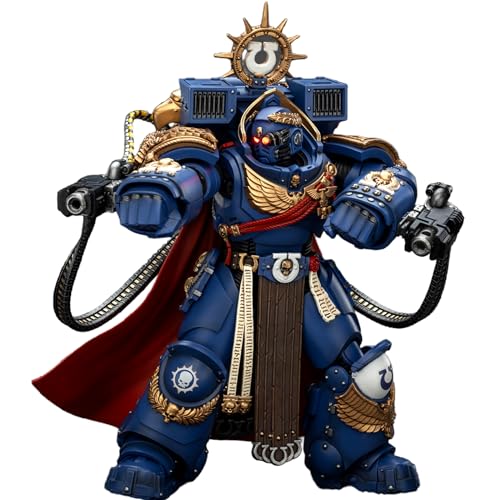 JOYTOY Warhammer 40K 1/18 Action Figures Ultramarines Marneus Calgar Chapter Master with MkX Gravis Armour and Gauntlets of Ultramar Collectible Model Birthday Gifts